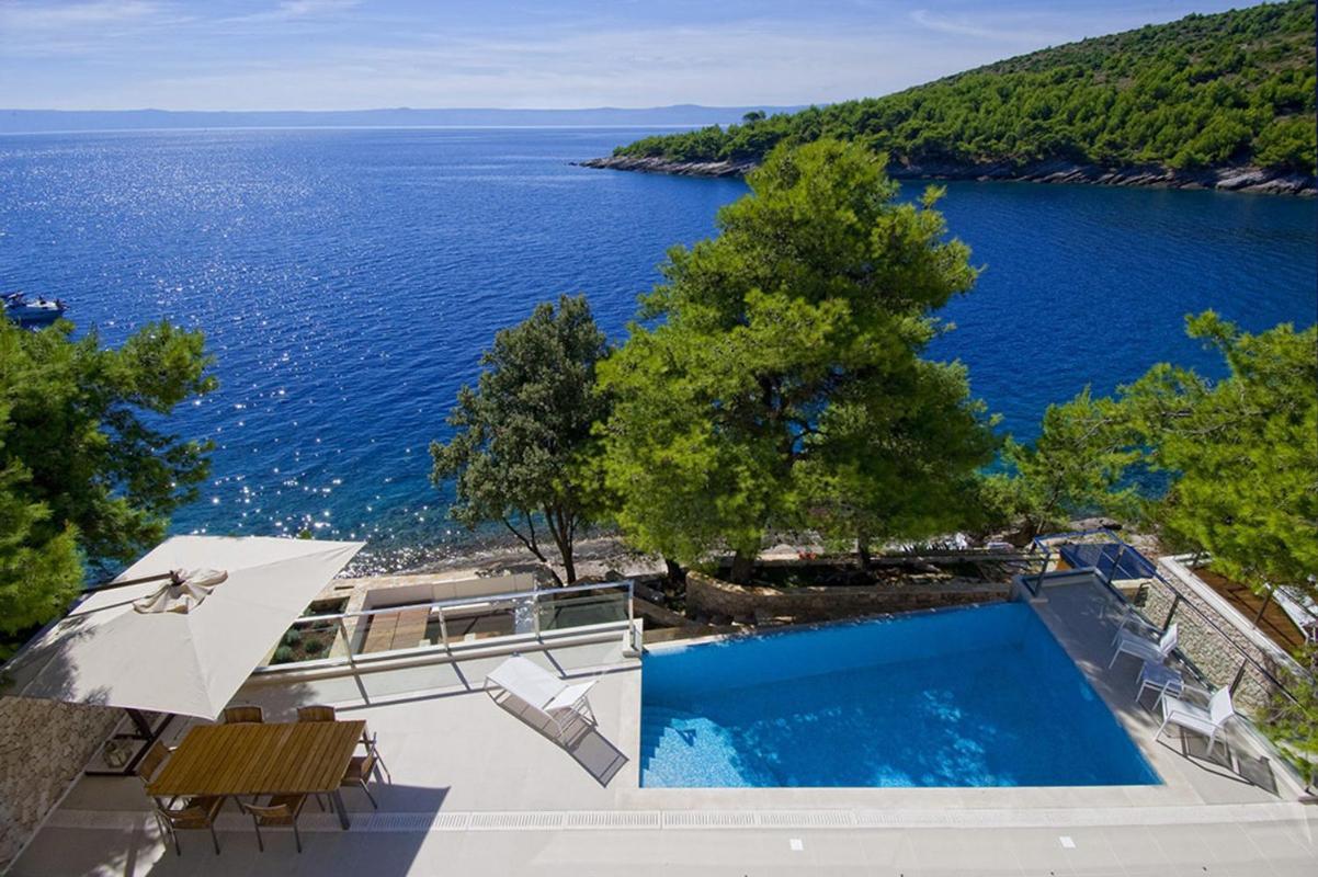 Luxury Seafront Villa My Dream With Private Pool, Jacuzzi And Staff At The Beach On Brac Island - Sumartin Selca  Esterno foto