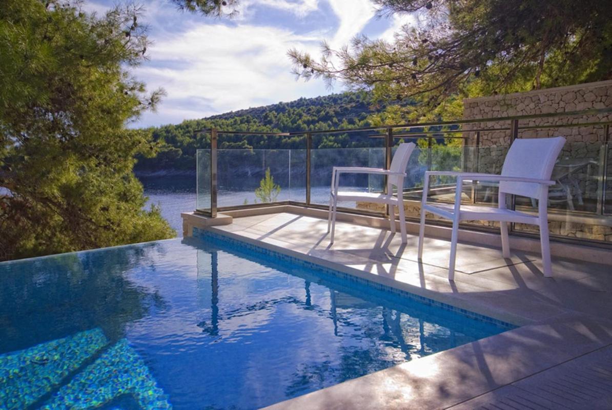 Luxury Seafront Villa My Dream With Private Pool, Jacuzzi And Staff At The Beach On Brac Island - Sumartin Selca  Esterno foto