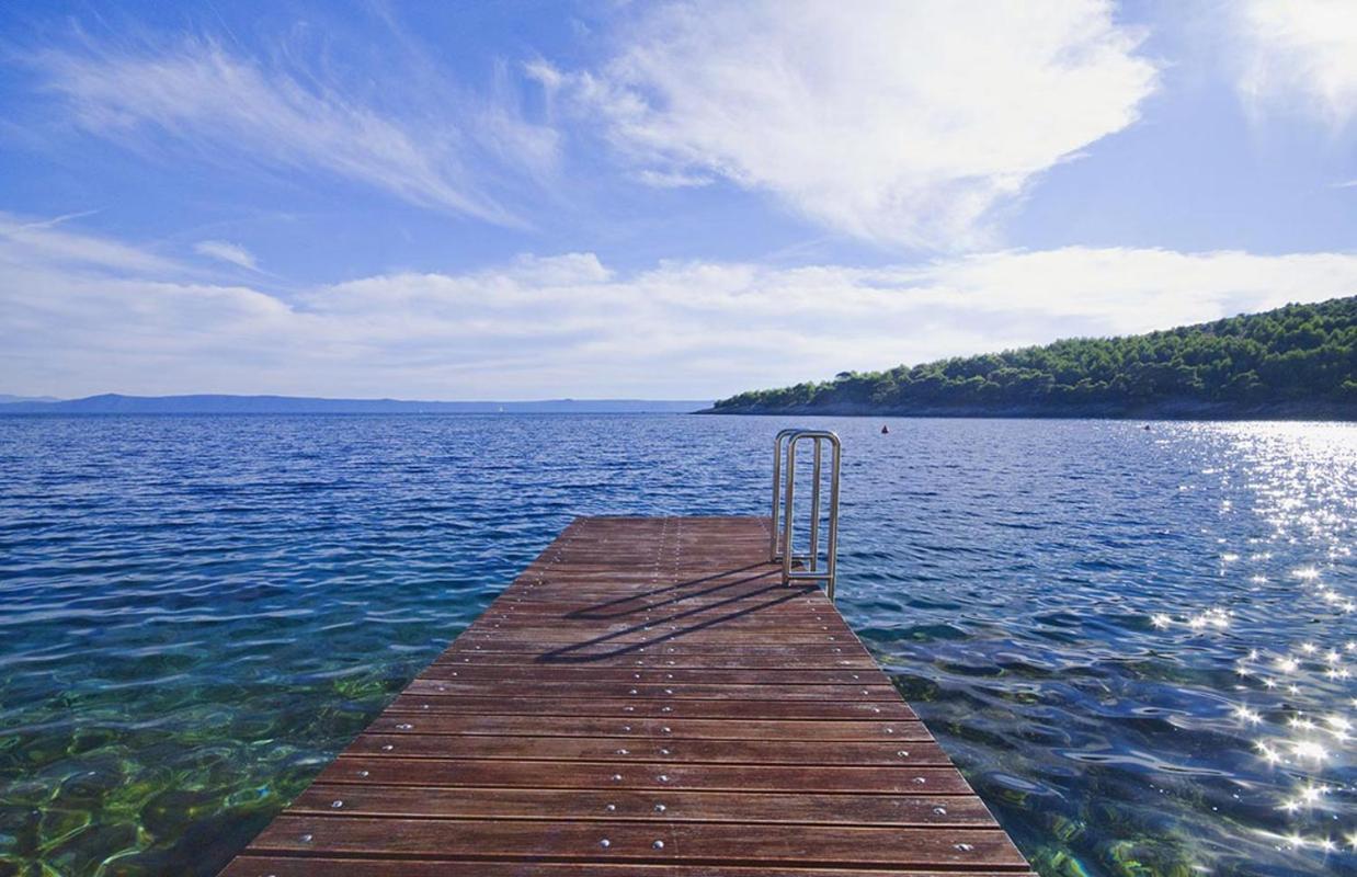Luxury Seafront Villa My Dream With Private Pool, Jacuzzi And Staff At The Beach On Brac Island - Sumartin Selca  Esterno foto
