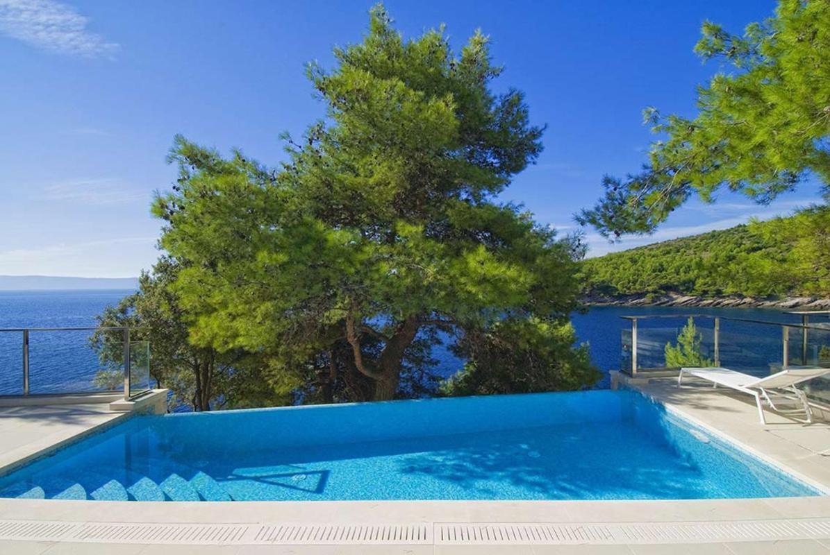 Luxury Seafront Villa My Dream With Private Pool, Jacuzzi And Staff At The Beach On Brac Island - Sumartin Selca  Esterno foto